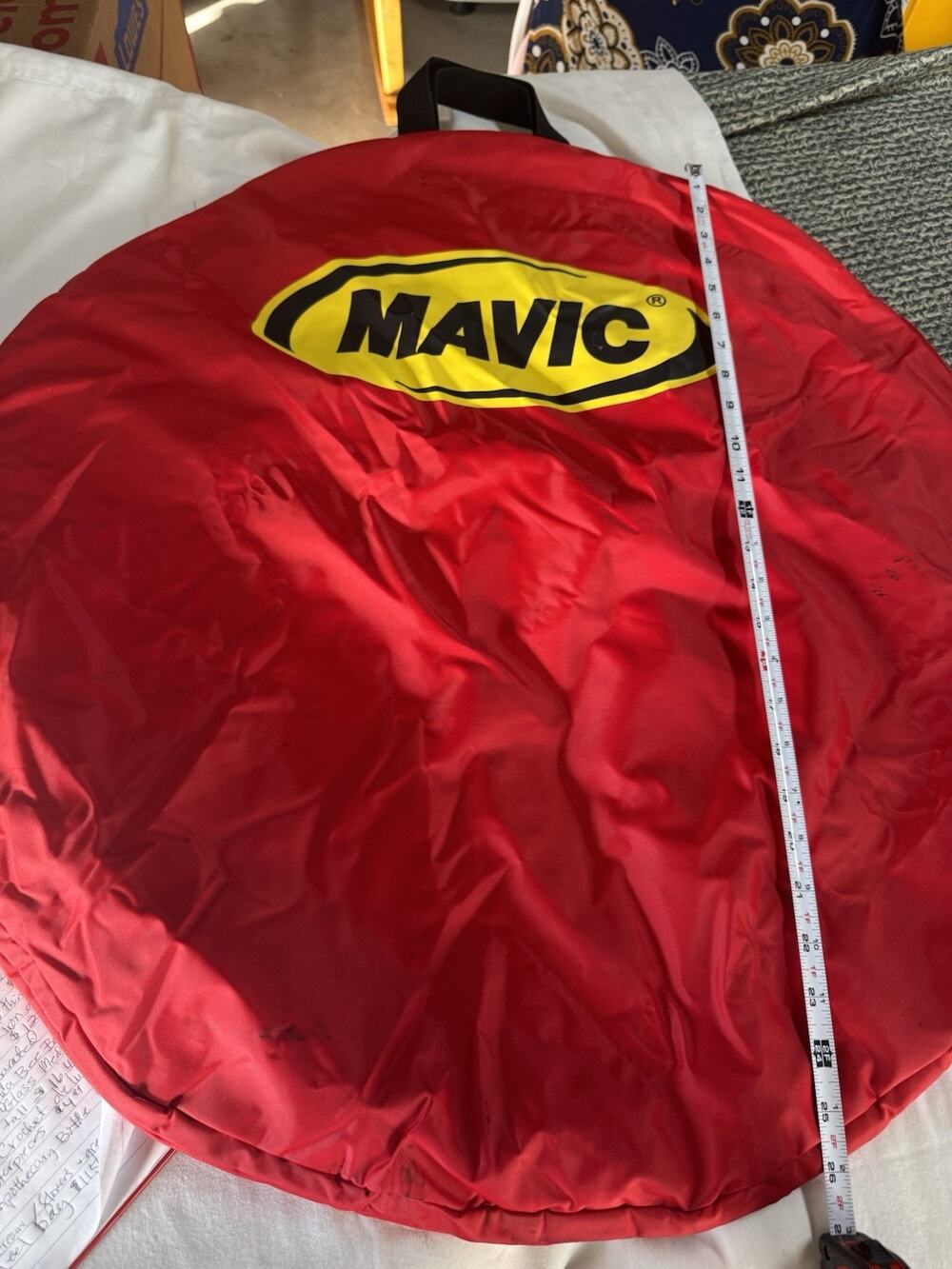 Mavic Helium Anodized Red Clincher Wheel Carrying Bag